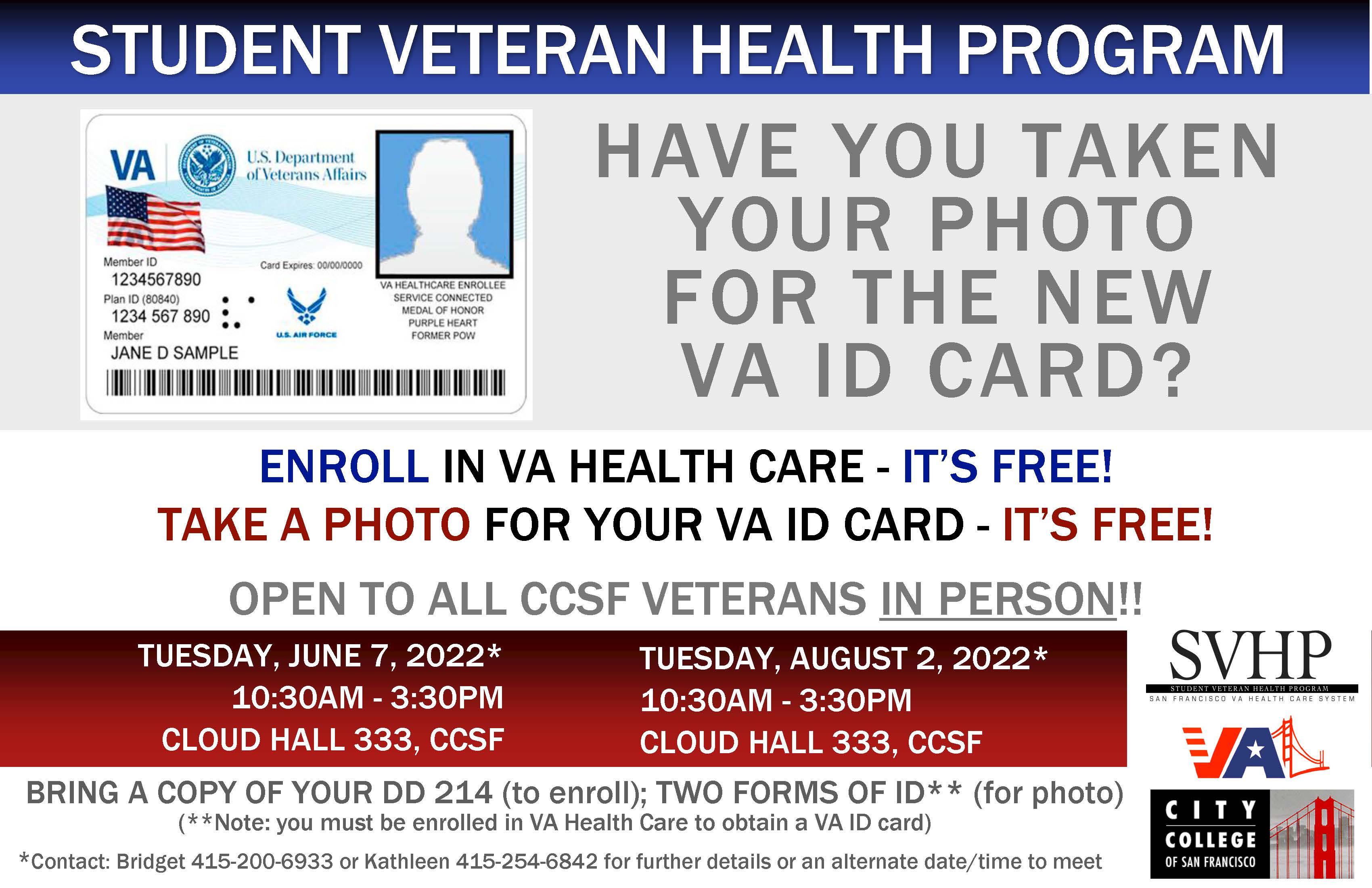 San Francisco VA Student Veteran Health Program CCSF